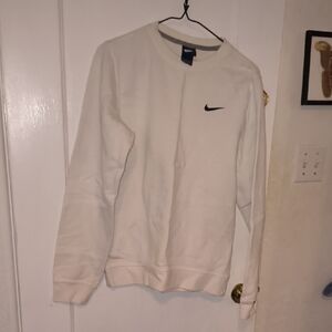 Nike | Men's White Crewneck Sweater